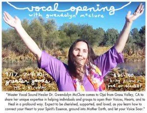Vocal Opening Workshop at Greater Goods Ojai Sunday Sept 17th, 2017 at 7pm OjaiVocalOpening9.17.17 300x232