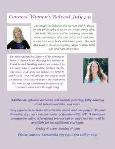Connect Women’s Retreat July 7-9, Eastern Sierra Mountains Gardnerville, NV SamanthaDeputy7.7.17Connect FlyerJPGPresenter 1 copy 232x300