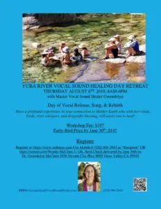 5th Annual Vocal Sound Healing Day Retreat! August 8th, 2019 Yuba2019LocalVersion 1 232x300