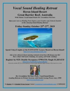 Heron Island Vocal Retreat Great Barrier Reef Australia 10/25-10/27/2019 Heron Island Retreat Oct 25.27.2019 1 2 232x300