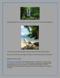 Vocal Sound Healing Tour to Australia & Fiji Oct. 19th-Nov. 7th, 2019 ONE SHEET 2 232x300