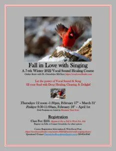 Winter 2022 Fall in Love with Singing Classes: Thursday & Friday Program Options Winter 2022 Fall in Love with Singing Classes 1 4 232x300