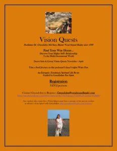 Vision Quests in the Desert November – April with Grandfather Fire Spirit & Gwendolyn General Vision Quest Flyer 1 232x300